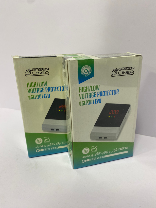 محافظ ولتاژ گرین لاین GLP301 EVO | ۳۰ آمپر + ضد آتش + نمایشگر دیجیتال